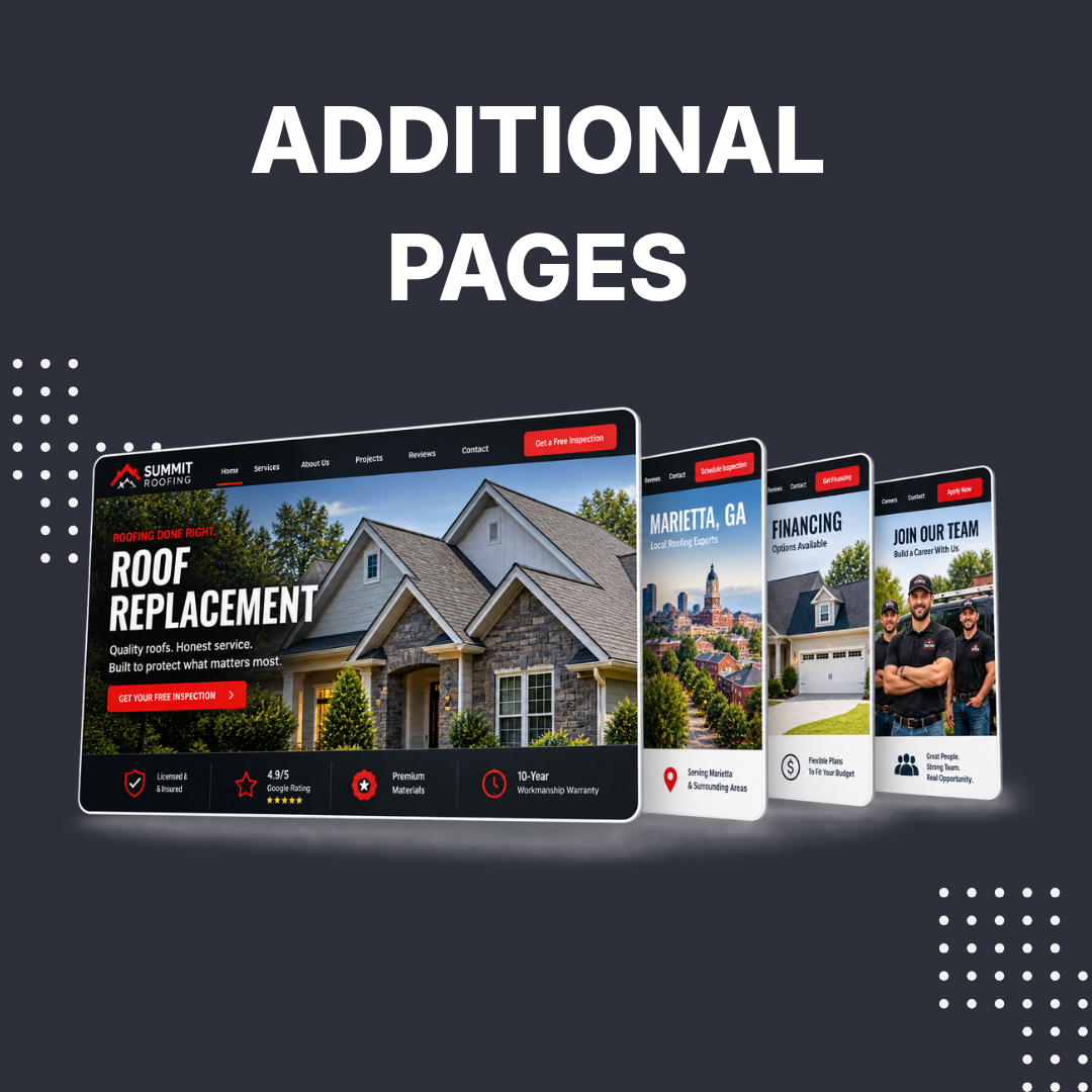 Additional Pages $150 per page